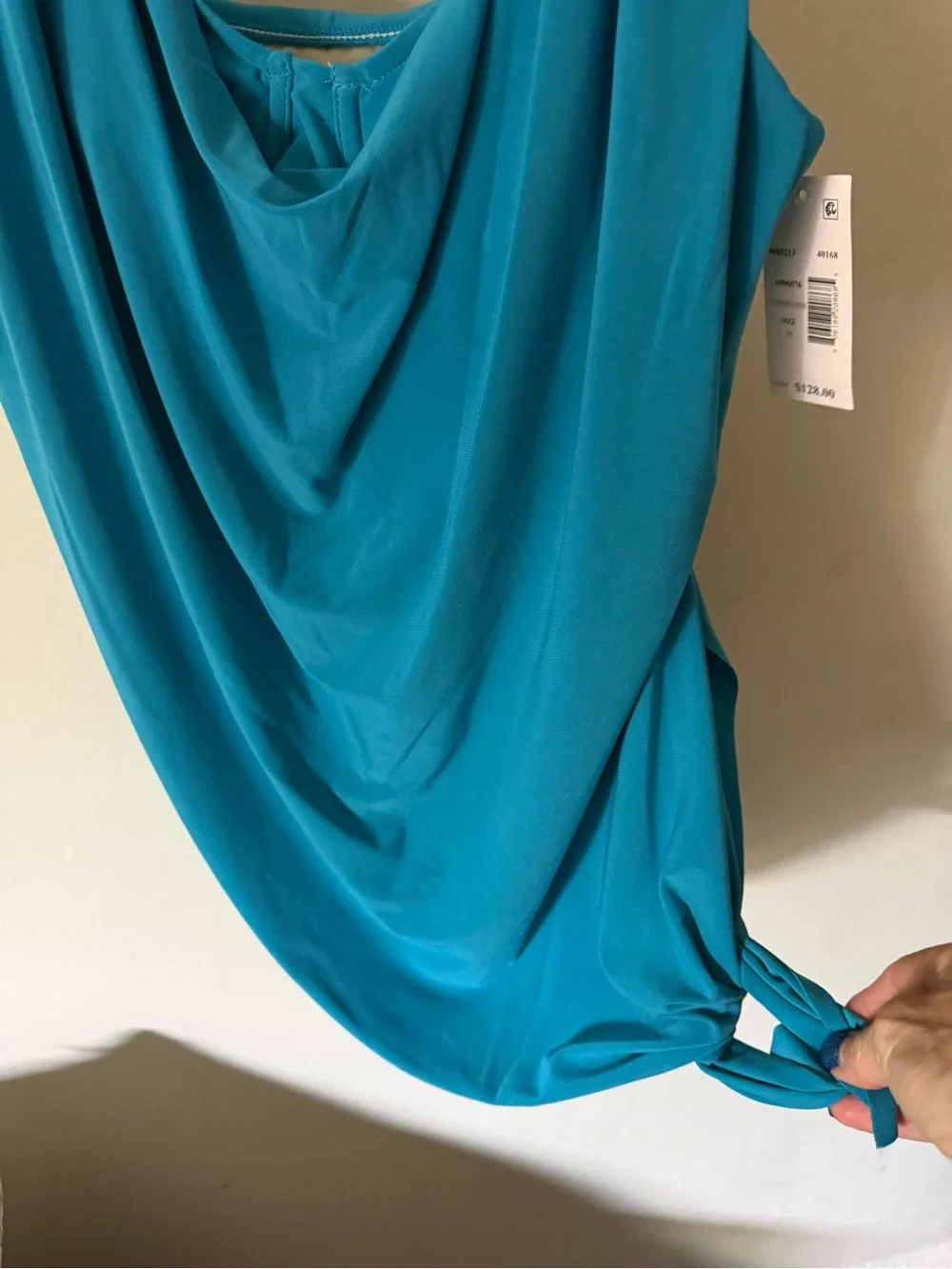 Magicsuit Winnie Cowl Neck Tankini Swimsuit Top - Turquoise - 10 NWT